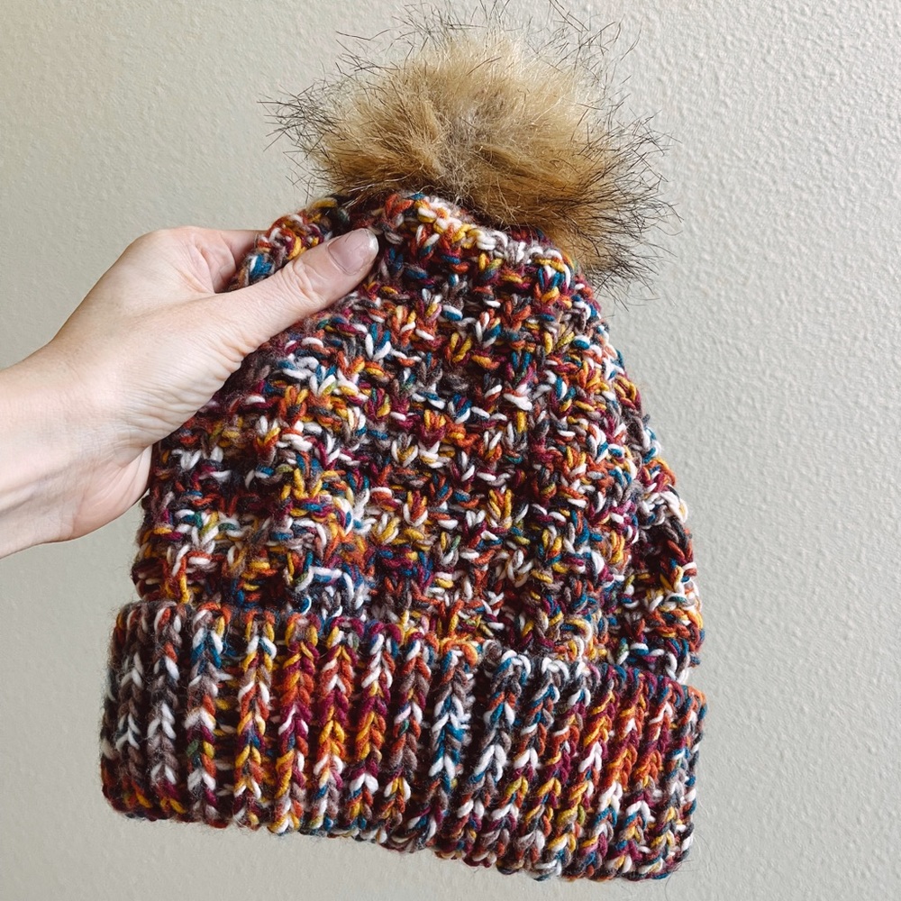 Eddie Bauer Rainbow Knit Beanie Hat